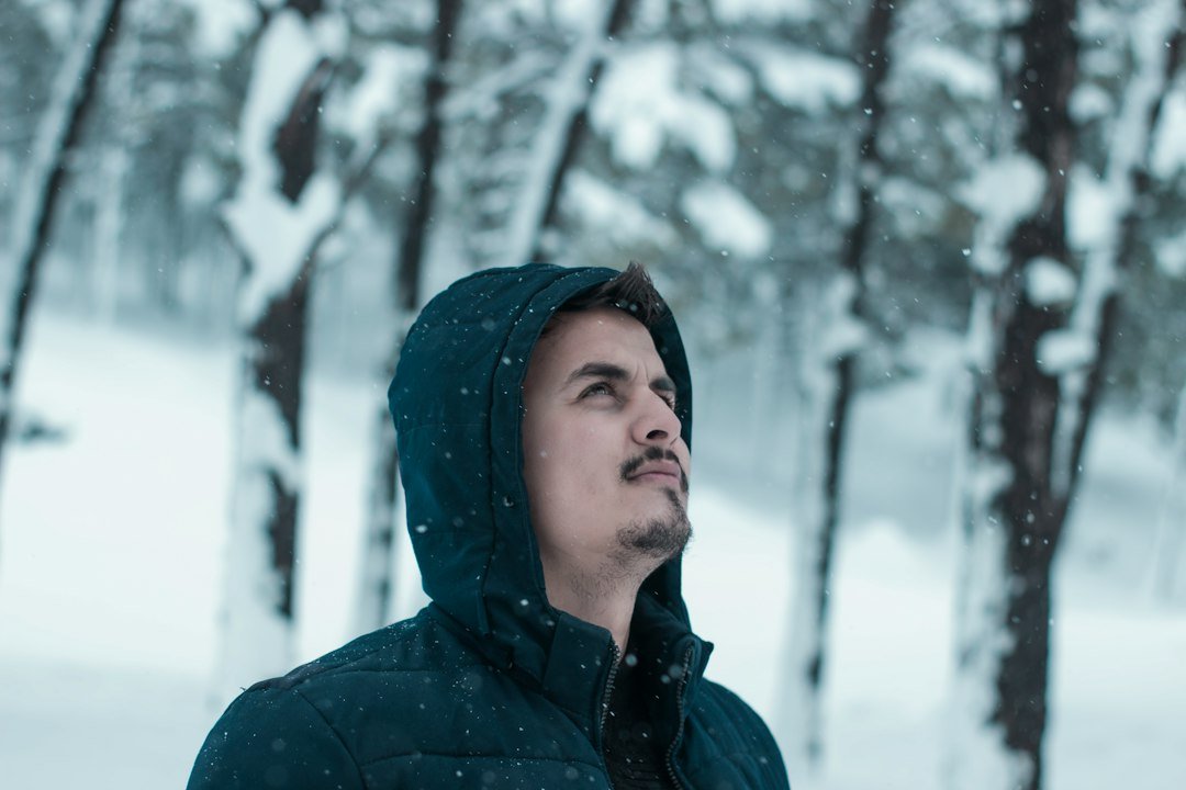 Illustrative winter clothing scene